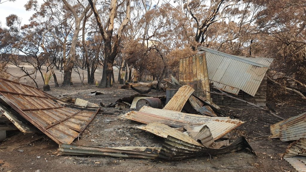 kangaroo island bushfire demolition clean up